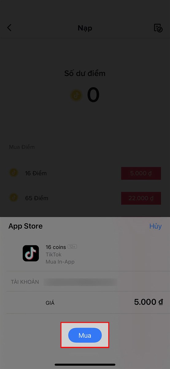 Hướng dẫn nạp tiền tiktok