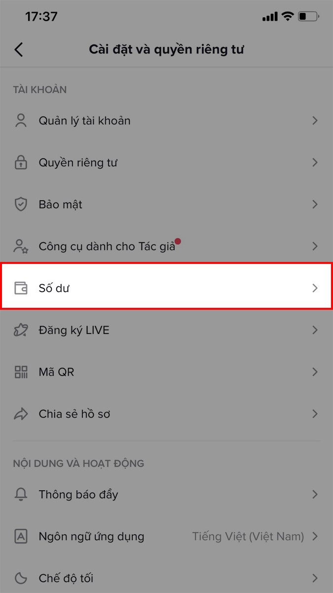 nạp tiền vào tiktok