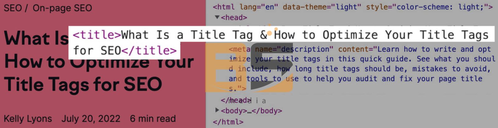 seo title on website