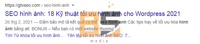 Xuất hiện ngày Publish bài viết ngay thẻ Meta Description.